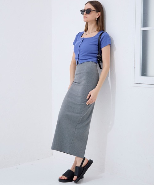 FOREVER 21（フォーエバー トゥエンティーワン）の「【2024SS】カットナロースカート（スカート・レディース・ブラック/グレー・MEDIUM/SMALL）」の22枚目の写真