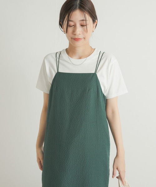 URBAN RESEARCH DOORS（アーバンリサーチドアーズ）の「『UR TECH』汗染み防止ベーシックTシャツ（Tシャツ/カットソー・レディース・ブルー/オフホワイト/ベージュ/チャコールグレー・MEDIUM）」の8枚目の写真