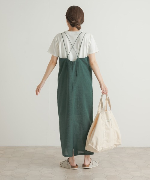 URBAN RESEARCH DOORS（アーバンリサーチドアーズ）の「『UR TECH』汗染み防止ベーシックTシャツ（Tシャツ/カットソー・レディース・ブルー/オフホワイト/ベージュ/チャコールグレー・MEDIUM）」の11枚目の写真