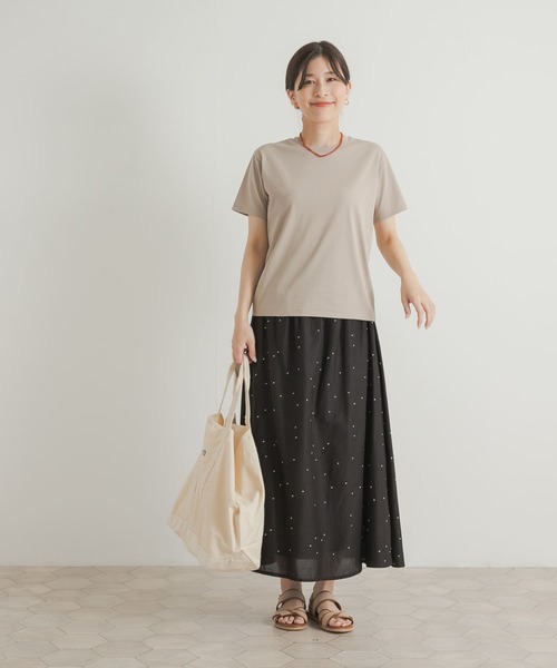 URBAN RESEARCH DOORS（アーバンリサーチドアーズ）の「『UR TECH』汗染み防止ベーシックTシャツ（Tシャツ/カットソー・レディース・ブルー/オフホワイト/ベージュ/チャコールグレー・MEDIUM）」の19枚目の写真