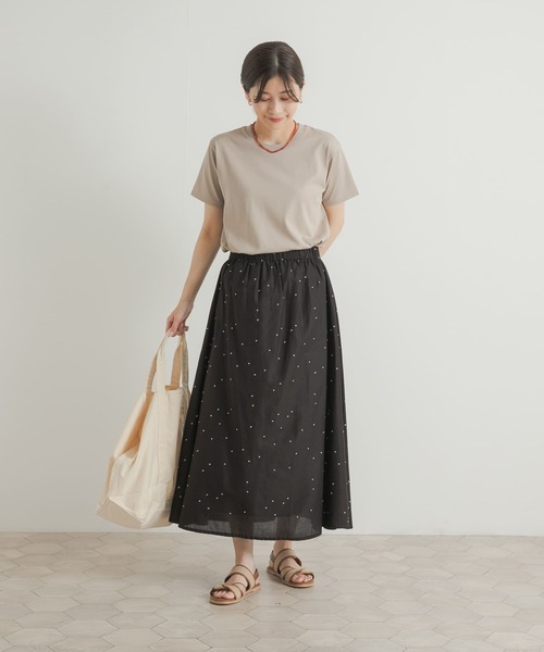 URBAN RESEARCH DOORS（アーバンリサーチドアーズ）の「『UR TECH』汗染み防止ベーシックTシャツ（Tシャツ/カットソー・レディース・ブルー/オフホワイト/ベージュ/チャコールグレー・MEDIUM）」の20枚目の写真