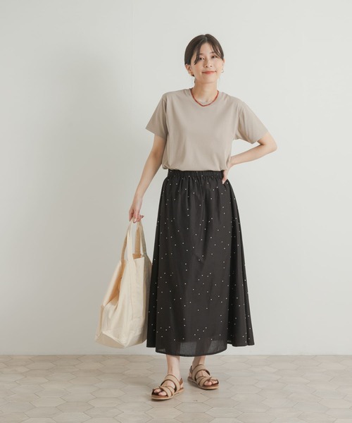 URBAN RESEARCH DOORS（アーバンリサーチドアーズ）の「『UR TECH』汗染み防止ベーシックTシャツ（Tシャツ/カットソー・レディース・ブルー/オフホワイト/ベージュ/チャコールグレー・MEDIUM）」の21枚目の写真