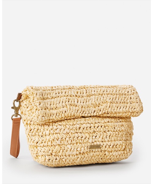 rip curl(リップカール)の「【RIPCURL(リップカール)】L ESSENTIALS STRAW WALLET/ストラップ付きミニクラッチバッグ(クラッチバッグ・レディース・ナチュラル・FREE)」の1枚目の写真