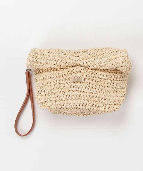 rip curl(リップカール)の「【RIPCURL(リップカール)】L ESSENTIALS STRAW WALLET/ストラップ付きミニクラッチバッグ(クラッチバッグ・レディース・ナチュラル・FREE)」の6枚目の写真