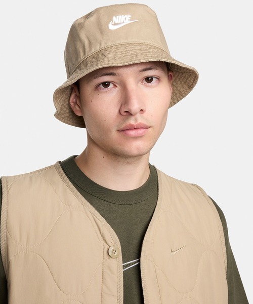 NIKE(ナイキ)の「NIKE APEX BUCKET HAT FB5381(ハット・メンズ・ブラック/ベージュ/ホワイト・ONE SIZE)」の11枚目の写真