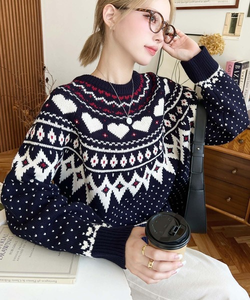 新品　LAVANDA　ラバンダ　ハートシャギーニットプルオーバー シャギープルオーバーニット – sara&cake