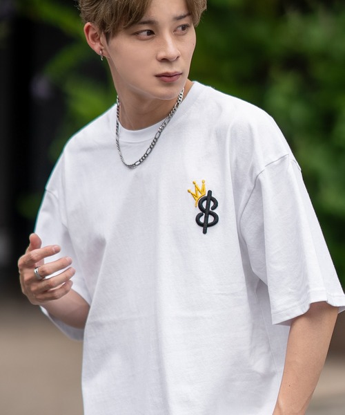 SIDEWAY STANCE（サイドウェイスタンス）の「【SIDEWAY STANCE】オリジナル グラフィック プリント/ワッペン刺しゅう 半袖Tシャツ（Tシャツ/カットソー・メンズ・ブラック/ホワイト/レッド/ホワイト系1/パープル系/グレー系/ホワイト系/ブラック系1/カーキ系1/ブラック系/ブラック系3/ホワイト系4/レッド系4/ホワイト系2/グレー系2/パープル系3/グレー系3/グレー系4/ブラック系2/カーキ系2/ホワイト系3/ブラック系4/ホワイト系5/ホワイト系6/ブラック系6/カーキ系6/パープル系5/ブラック系5/ホワイト系7/ブラック系7/ブルー系7・SMALL/MEDIUM/LARGE/X-LARGE）」の7枚目の写真