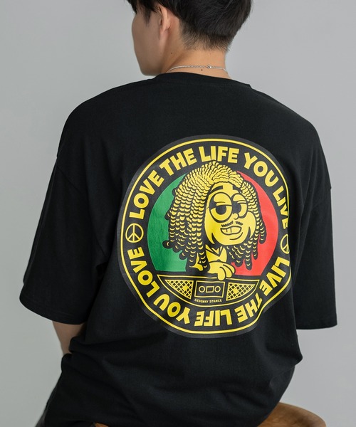 SIDEWAY STANCE（サイドウェイスタンス）の「【SIDEWAY STANCE】オリジナル グラフィック プリント/ワッペン刺しゅう 半袖Tシャツ（Tシャツ/カットソー・メンズ・ブラック/ホワイト/レッド/ホワイト系1/パープル系/グレー系/ホワイト系/ブラック系1/カーキ系1/ブラック系/ブラック系3/ホワイト系4/レッド系4/ホワイト系2/グレー系2/パープル系3/グレー系3/グレー系4/ブラック系2/カーキ系2/ホワイト系3/ブラック系4/ホワイト系5/ホワイト系6/ブラック系6/カーキ系6/パープル系5/ブラック系5/ホワイト系7/ブラック系7/ブルー系7・SMALL/MEDIUM/LARGE/X-LARGE）」の12枚目の写真