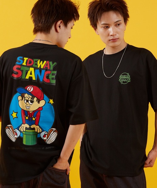 SIDEWAY STANCE（サイドウェイスタンス）の「【SIDEWAY STANCE】オリジナル グラフィック プリント/ワッペン刺しゅう 半袖Tシャツ（Tシャツ/カットソー・メンズ・ブラック/ホワイト/レッド/ホワイト系1/パープル系/グレー系/ホワイト系/ブラック系1/カーキ系1/ブラック系/ブラック系3/ホワイト系4/レッド系4/ホワイト系2/グレー系2/パープル系3/グレー系3/グレー系4/ブラック系2/カーキ系2/ホワイト系3/ブラック系4/ホワイト系5/ホワイト系6/ブラック系6/カーキ系6/パープル系5/ブラック系5/ホワイト系7/ブラック系7/ブルー系7・SMALL/MEDIUM/LARGE/X-LARGE）」の18枚目の写真
