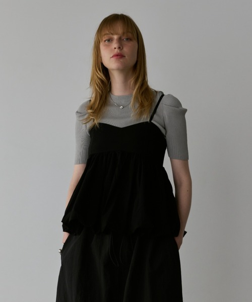 Happy John（ハッピージョン）の「balloon bustier/バルーンビスチェ（ベスト・レディース・ブラック/ホワイト・FREE）」の3枚目の写真