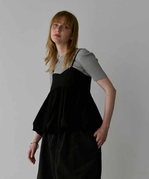 Happy John（ハッピージョン）の「balloon bustier/バルーンビスチェ（ベスト・レディース・ブラック/ホワイト・FREE）」の4枚目の写真