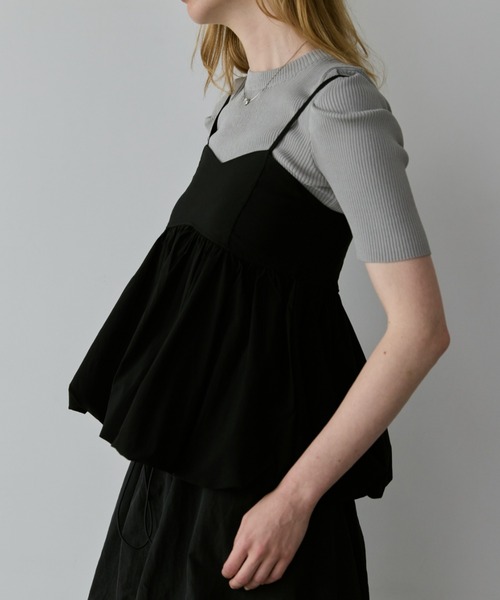 Happy John（ハッピージョン）の「balloon bustier/バルーンビスチェ（ベスト・レディース・ブラック/ホワイト・FREE）」の7枚目の写真