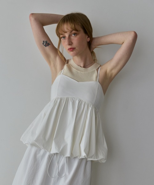 Happy John（ハッピージョン）の「balloon bustier/バルーンビスチェ（ベスト・レディース・ブラック/ホワイト・FREE）」の16枚目の写真