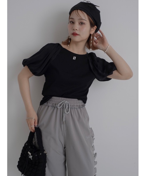 JUMELLE（ジュメロ）の「ribbon beret（ハンチング/ベレー帽・レディース・ブラック/アイボリー・FREE）」の9枚目の写真