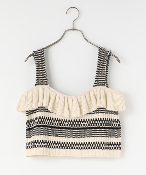 LOWRYS FARM（ローリーズファーム）の「ガラフリルビスチェ　114578（キャミソール・レディース・アイボリー/イエロー・FREE）」の8枚目の写真