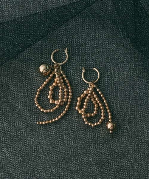 GOLDY（ゴールディ）の「アッセンブル メタル ボール フープ ピアス（ピアス（両耳用）・レディース・ゴールド/シルバー・FREE）」の2枚目の写真