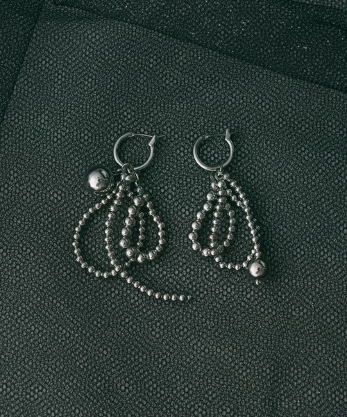 GOLDY（ゴールディ）の「アッセンブル メタル ボール フープ ピアス（ピアス（両耳用）・レディース・ゴールド/シルバー・FREE）」の9枚目の写真