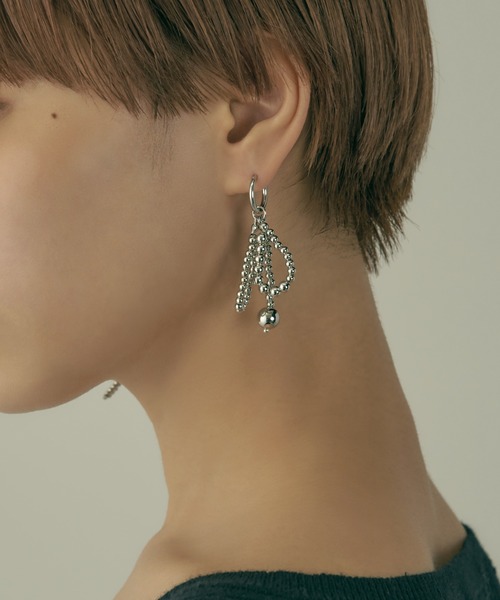 GOLDY（ゴールディ）の「アッセンブル メタル ボール フープ ピアス（ピアス（両耳用）・レディース・ゴールド/シルバー・FREE）」の8枚目の写真