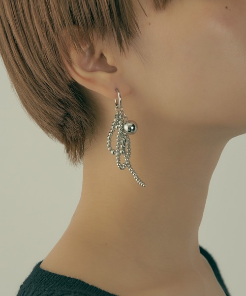 GOLDY（ゴールディ）の「アッセンブル メタル ボール フープ ピアス（ピアス（両耳用）・レディース・ゴールド/シルバー・FREE）」の7枚目の写真