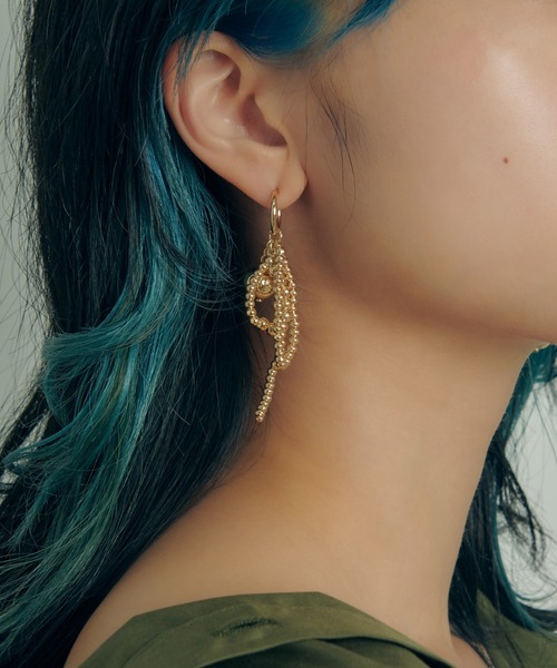 GOLDY（ゴールディ）の「アッセンブル メタル ボール フープ ピアス（ピアス（両耳用）・レディース・ゴールド/シルバー・FREE）」の5枚目の写真