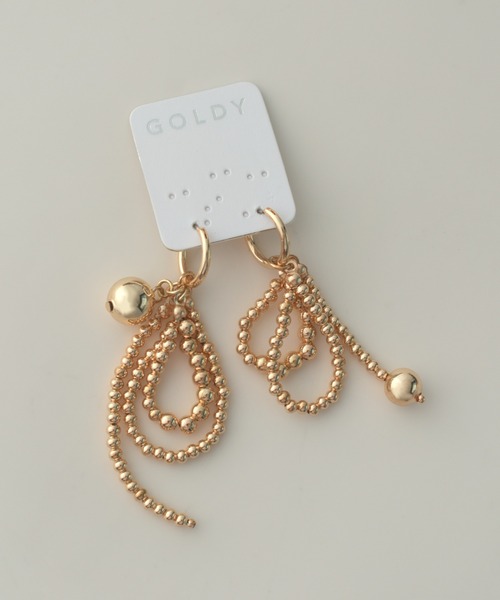 GOLDY（ゴールディ）の「アッセンブル メタル ボール フープ ピアス（ピアス（両耳用）・レディース・ゴールド/シルバー・FREE）」の3枚目の写真