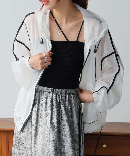 【セール】セミシースルーウインドブレーカー（ナイロンジャケット）｜Ulysses（ユリシス）