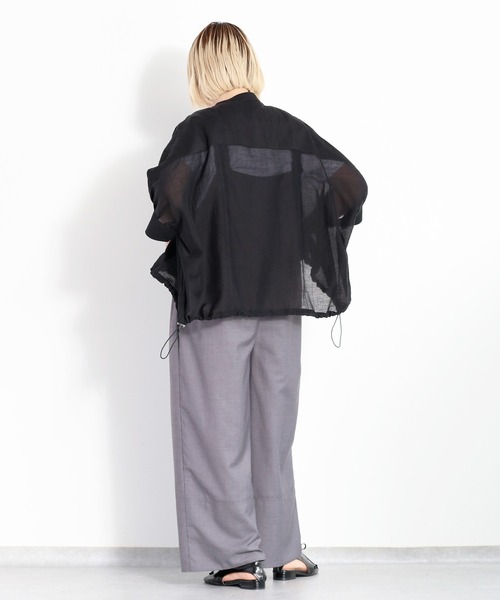 cepo(セポ)の「バンドカラードルマンスリーブドロストシャツ(シャツ/ブラウス・レディース・オフホワイト/ライム/ブラック/サックスブルー・M)」の16枚目の写真