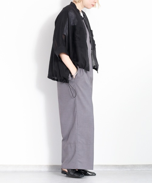 cepo(セポ)の「バンドカラードルマンスリーブドロストシャツ(シャツ/ブラウス・レディース・オフホワイト/ライム/ブラック/サックスブルー・M)」の19枚目の写真