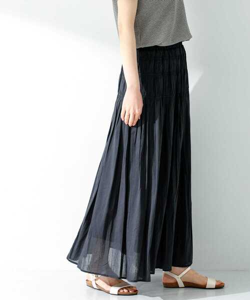 アーバンリサーチサニーレーベル エアリーボイルコットンスカート URBAN RESEARCH Sonny Label スカート エアリーコットンボイル