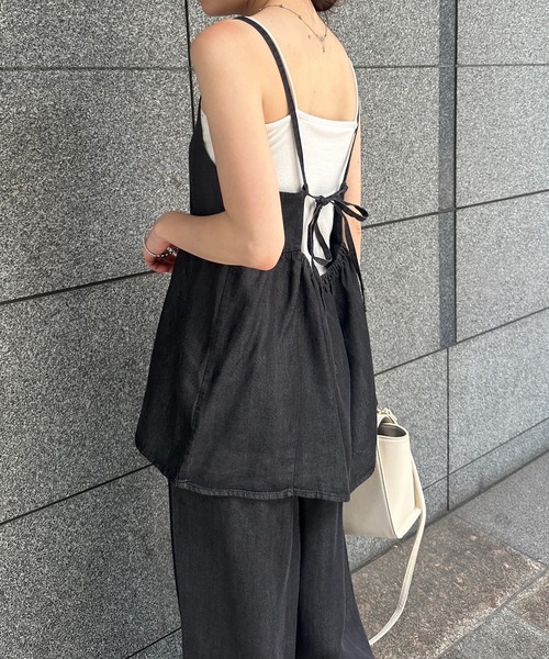 RANAN（ラナン）の「デニムキャミビスチェセットアップ（セットアップ・レディース・ブルー/ブラック・LL/M/L）」の13枚目の写真