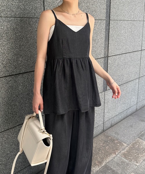 RANAN（ラナン）の「デニムキャミビスチェセットアップ（セットアップ・レディース・ブルー/ブラック・LL/M/L）」の16枚目の写真