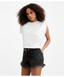 ALLSAINTS | CASSIE CREW NECK SLEEVELESS T-SHIRT | CASSIE クルー ネック ノースリーブ Tシャツ(Tシャツ/カットソー)
