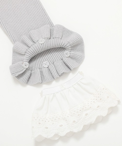 Fit more(フィットモア)の「【ZOZO限定商品】レースフレアスリーブリブニット(ニット/セーター・レディース・ピンク/アイボリー/ブラック/グレー・FREE)」の19枚目の写真