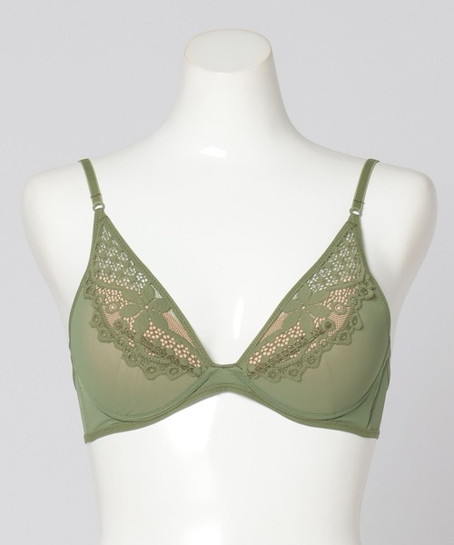 bijorie(ビジュリィ)の「【bijorie】メリハリブラ/Flower Stamp series(ブラジャー・レディース・オフホワイト/カーキ/ブラック・LARGE/LG/MG/MEDIUM)」の11枚目の写真