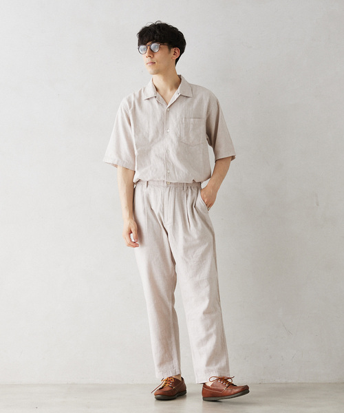 JOURNAL STANDARD relume（ジャーナルスタンダード　レリューム）の「European Flax / ヨーロピアンフラックス リネンイージースラックス（スラックス・メンズ・ナチュラル/ブラック系その他/コバルトブルー・LARGE/MEDIUM）」の6枚目の写真