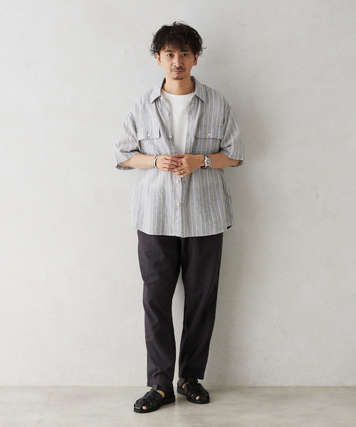 JOURNAL STANDARD relume（ジャーナルスタンダード　レリューム）の「European Flax / ヨーロピアンフラックス リネンイージースラックス（スラックス・メンズ・ナチュラル/ブラック系その他/コバルトブルー・LARGE/MEDIUM）」の10枚目の写真