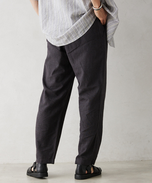 JOURNAL STANDARD relume（ジャーナルスタンダード　レリューム）の「European Flax / ヨーロピアンフラックス リネンイージースラックス（スラックス・メンズ・ナチュラル/ブラック系その他/コバルトブルー・LARGE/MEDIUM）」の18枚目の写真