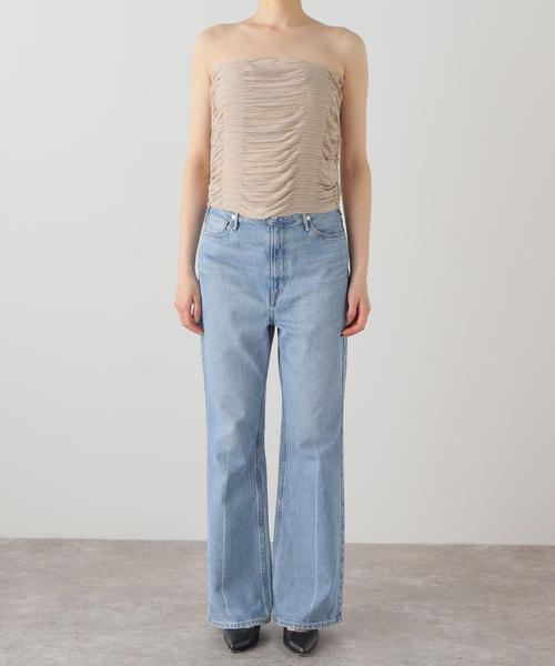 IENA(イエナ)の「Raspail/ラスパイユ SHIRRINNG TUBE TOP RB-203(チューブトップ・レディース・ベージュ・FREE)」の5枚目の写真