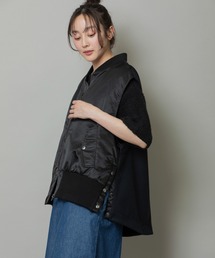 Munich | LIMONTAナイロン×ウォームジャージドッキングベスト(ベスト)