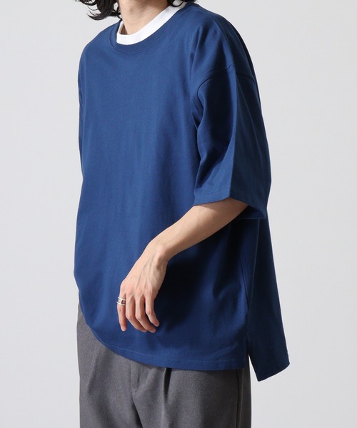 CROSS & STITCH(クロスステッチ)の「CROSS & STITCH 6.2オンス オープンエンド マックスウェイト オーバーサイズ 半袖 Tシャツ(Tシャツ/カットソー・メンズ・ホワイト/ダークブルー/ブラック/ストーン/アーミー/アッシュグレー/ダークグリーン・L/M/XL)」の14枚目の写真