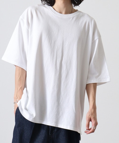 CROSS & STITCH(クロスステッチ)の「CROSS & STITCH 6.2オンス オープンエンド マックスウェイト オーバーサイズ 半袖 Tシャツ(Tシャツ/カットソー・メンズ・ホワイト/ダークブルー/ブラック/ストーン/アーミー/アッシュグレー/ダークグリーン・L/M/XL)」の20枚目の写真