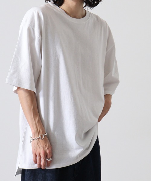 CROSS & STITCH(クロスステッチ)の「CROSS & STITCH 6.2オンス オープンエンド マックスウェイト オーバーサイズ 半袖 Tシャツ(Tシャツ/カットソー・メンズ・ホワイト/ダークブルー/ブラック/ストーン/アーミー/アッシュグレー/ダークグリーン・L/M/XL)」の18枚目の写真