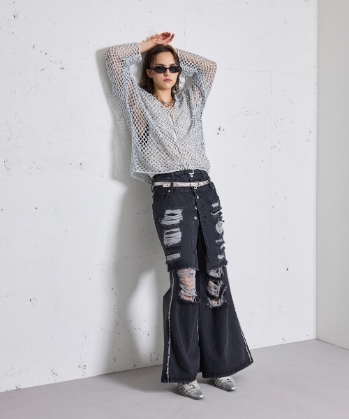 seyto サイズ2 / ハンドニットラメカーディガン seyto（セイト）の「Hand knit lame cardigan / ハンドニット