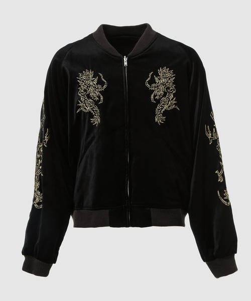 SASQUATCHfabrix.(サスクワァッチファブリックス)の「“EASTEND DRAGON” SOUVENIR JACKET(その他アウター・メンズ・その他/ブラック×ブラック・M/L)」の2枚目の写真