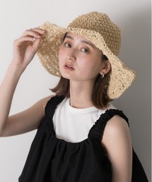 ad thie（アドティエ）の「つば広 ストローハット（ハット）」
