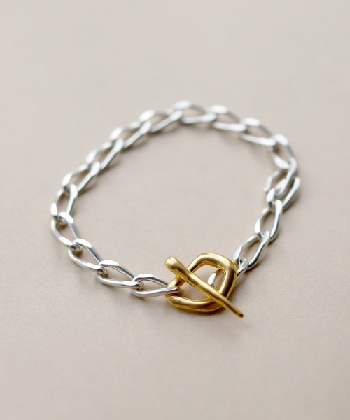 TEN.(テン)の「SILVER925 18KGP ムードフープブレスレット(ネックレス・レディース・シルバー×ゴールド・FREE)」の10枚目の写真