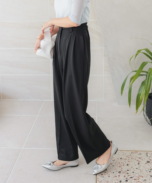 お腹ポッコリ解消ストレートパンツ（スラックス）｜KOBE LETTUCE