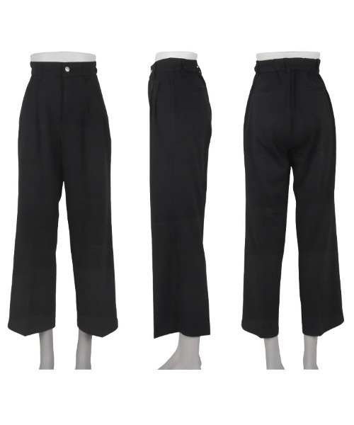 KOBE LETTUCE（コウベレタス）の「お腹ポッコリ解消ストレートパンツ（スラックス・レディース・モカ/ブラック/カーキ・TM/PL/M/PM/TL/L/XL）」の8枚目の写真