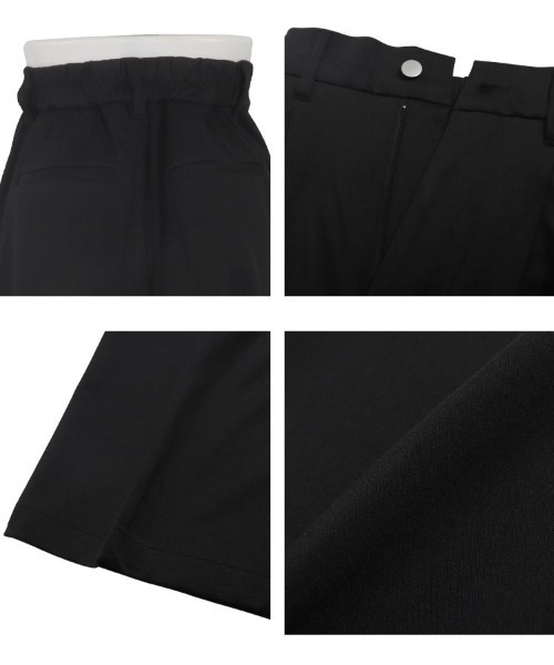 KOBE LETTUCE（コウベレタス）の「お腹ポッコリ解消ストレートパンツ（スラックス・レディース・モカ/ブラック/カーキ・TM/PL/M/PM/TL/L/XL）」の6枚目の写真