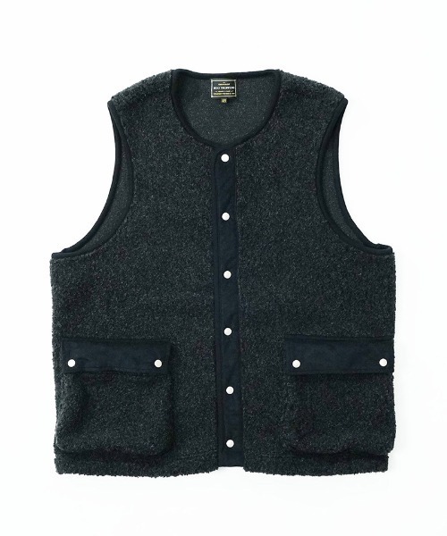 EGO TRIPPING(エゴトリッピング)の「mcg3501-WARMNEST ベスト(ベスト・メンズ・ヘザーチャコール/ブラック・48/46)」の6枚目の写真